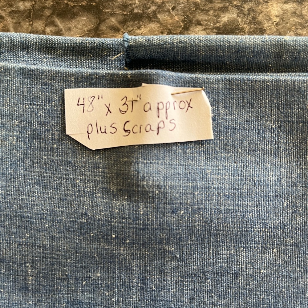 Indigo Blue Denim Fabric - Picture 2 of 2